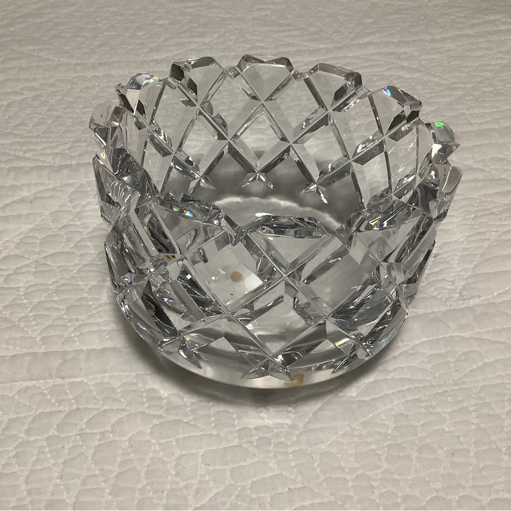 Heavy lead crystal bowl